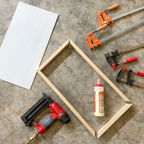 Rainbow kid's bathroom art from painted toy ducks