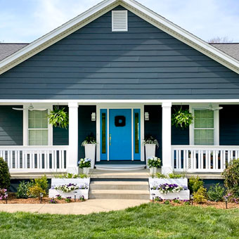 DIY Southern Front Porch Renovation with Curb Appeal
