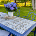 Tile Top Patio Table Makeover | Chica and Jo