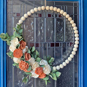 Recycle Bridal Bouquets into a Floral Wreath