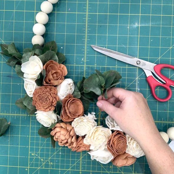 Recycle bridal bouquets into a floral wreath