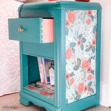 Nightstand Makeover with Rifle Paper