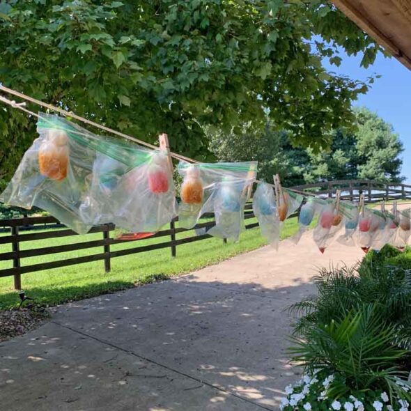 Dip dyed custom boho garland