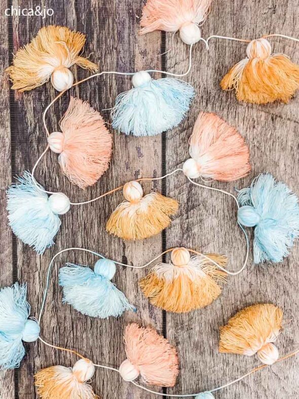 Dip dyed custom boho garland