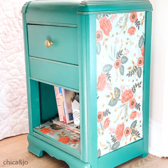 Nightstand Makeover with Rifle Paper