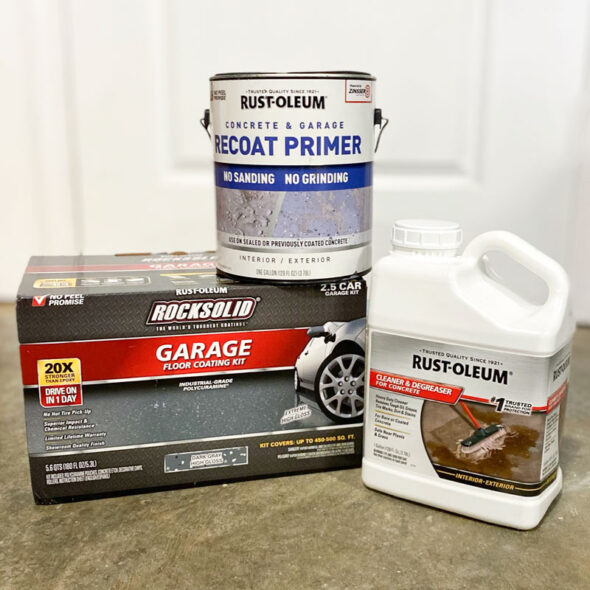 How to finish a garage floor with Rust-Oleum RockSolid
