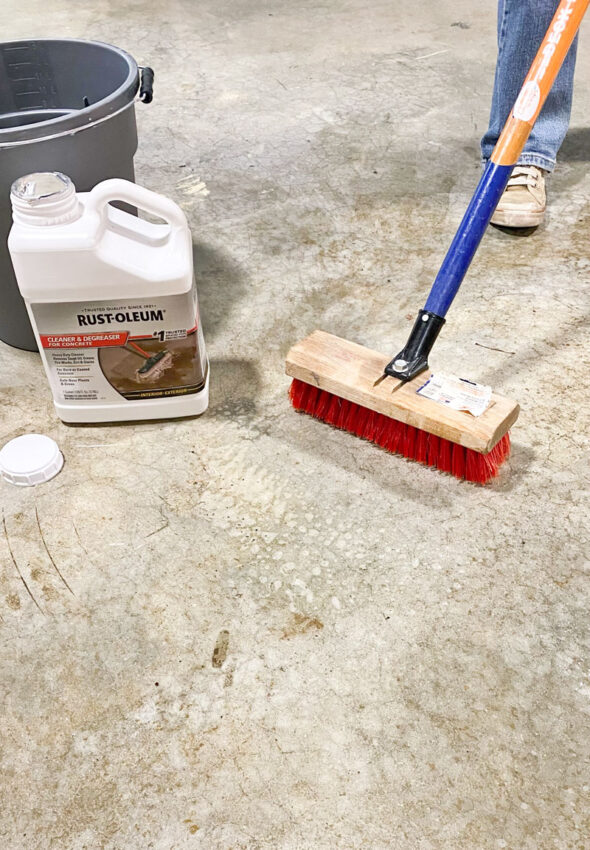 How to finish a garage floor with Rust-Oleum RockSolid