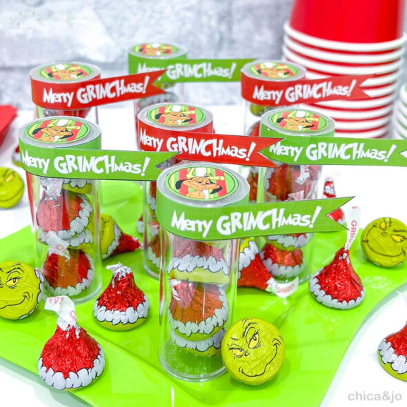 Unique Grinch Themed Christmas Party Favors