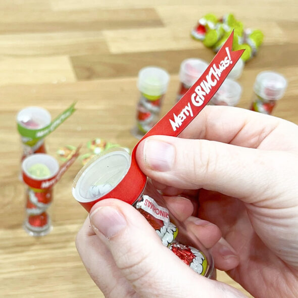 Unique Grinch themed Christmas party favors