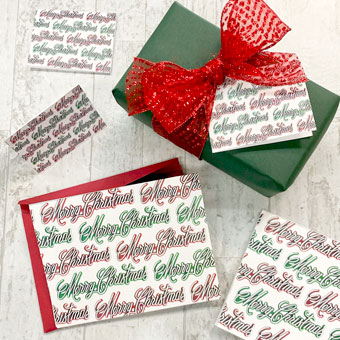 Printable Christmas Cards and Tags from Vintage Cake Picks