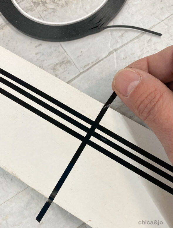 Get ultra-thin masking tape lines with whiteboard grid tape