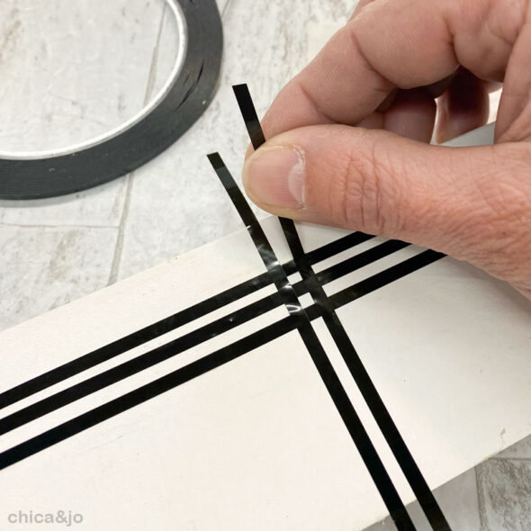 Get ultra-thin masking tape lines with whiteboard grid tape