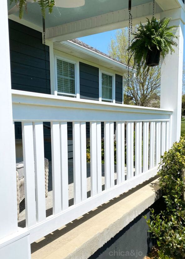 build plans for modern porch rail design