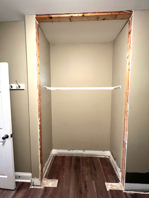 Coat closet organization and make-over