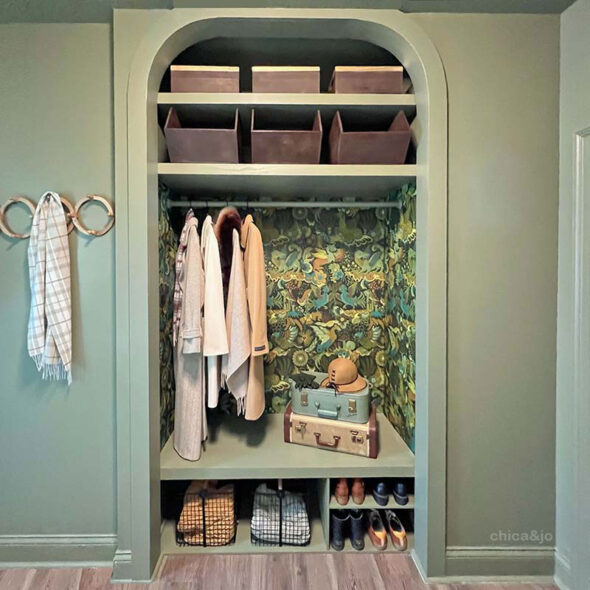 Coat Closet Organization and Makeover