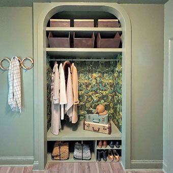 Coat Closet Organization and Makeover