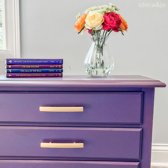 painted chippendale style nightstand modern makeover