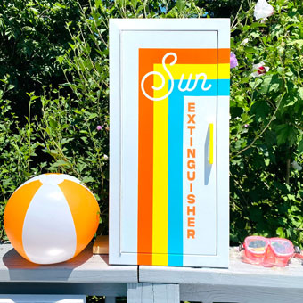 Sunscreen Storage Cabinet for Summer Fun