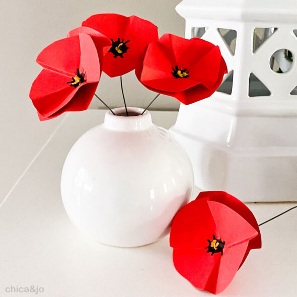Easy Diy Paper Poppies Chica And Jo