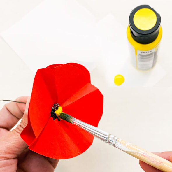 how to make easy DIY paper poppies flowers