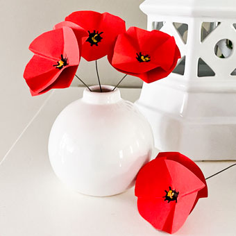 Easy DIY Paper Poppies