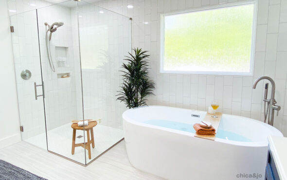 Complete modern spa bathroom makeover