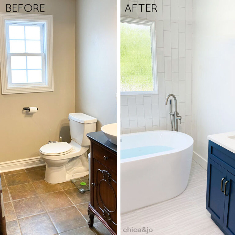 Complete Modern Spa Bathroom Makeover | Chica and Jo