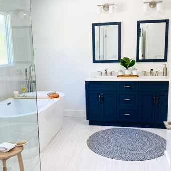 Complete Modern Spa Bathroom Makeover