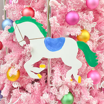 Pink Carousel Christmas Tree