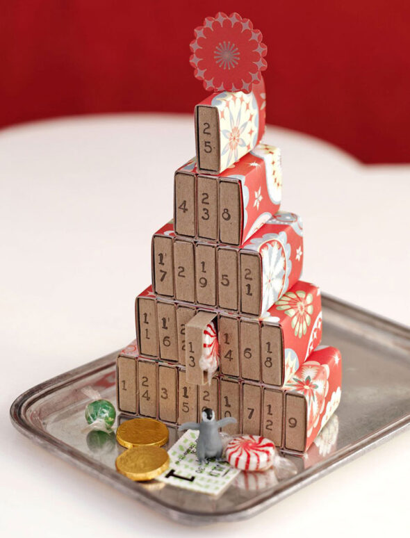 diy advent calendar ideas - matchboxes