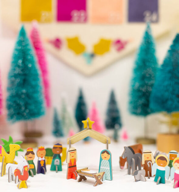 diy advent calendar ideas - nativity advent calendar