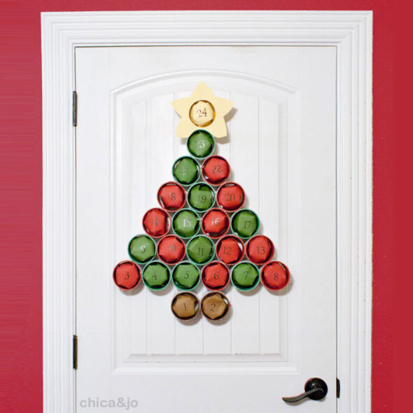 10 unique DIY Advent calendar ideas - upcycled tree