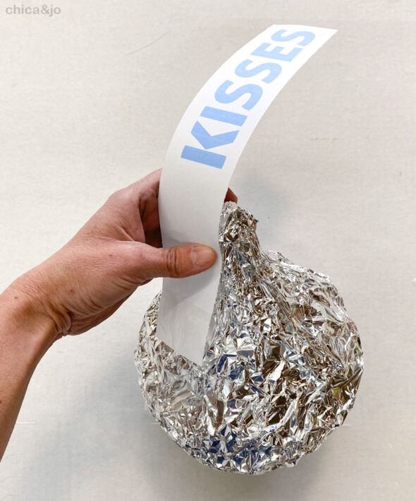 how to make giant Hershey's Kisses from foil