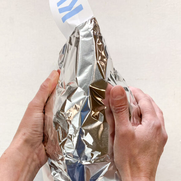 how to make giant Hershey's Kisses from foil