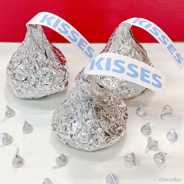 how to make giant Hershey's Kisses from foil