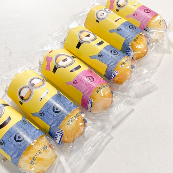 Printable Minion Twinkie wrappers