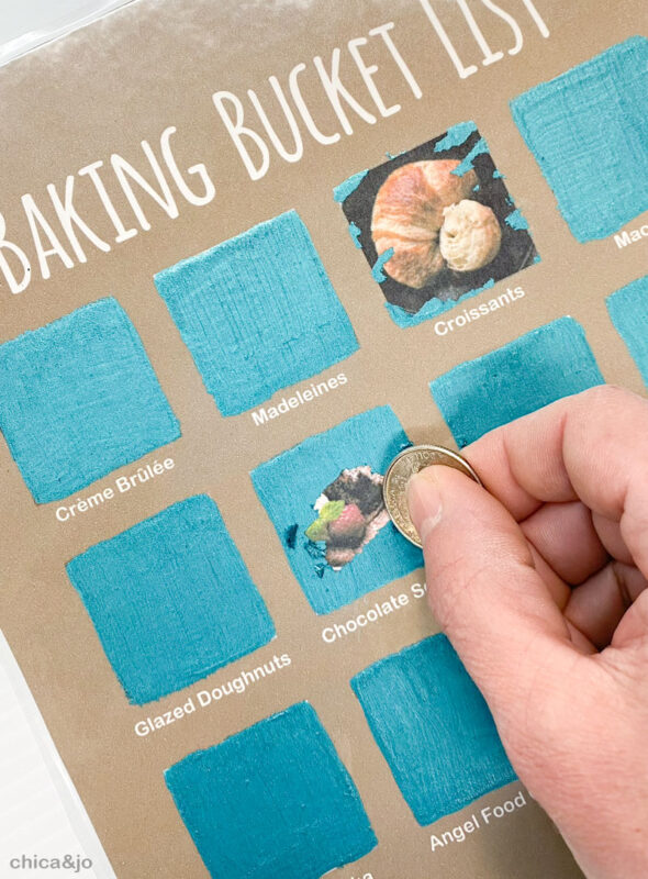 How to make a scratch off poster