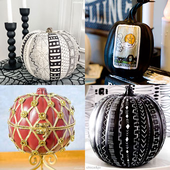 No-carve Pumpkin Decorating Ideas
