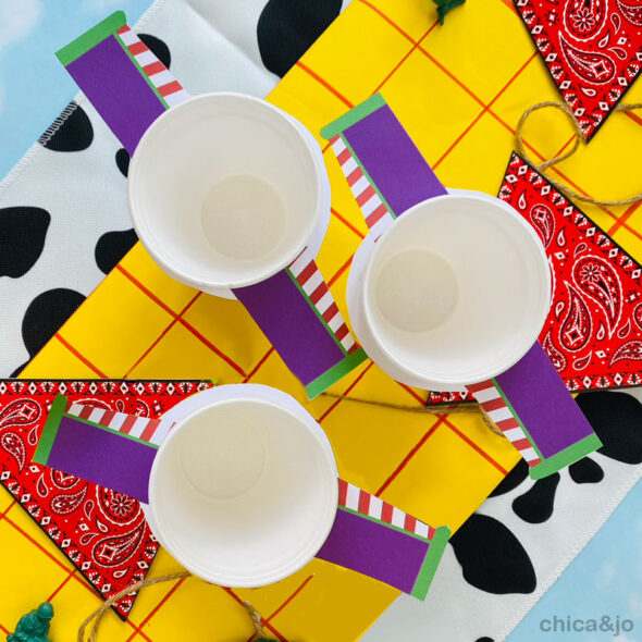 Toy Story party ideas - Buzz Lightyear cups
