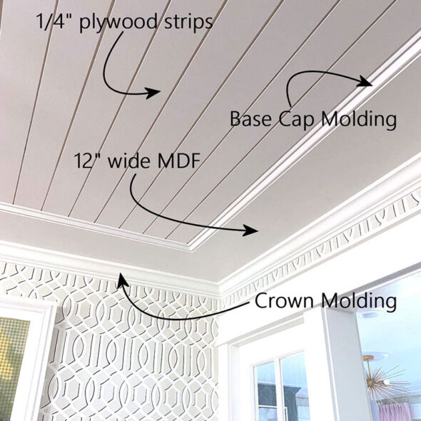 diy ideas for using wood trim in your home - custom crown moulding