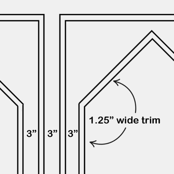 unique box trim moulding accent wall with step-by-step instructions