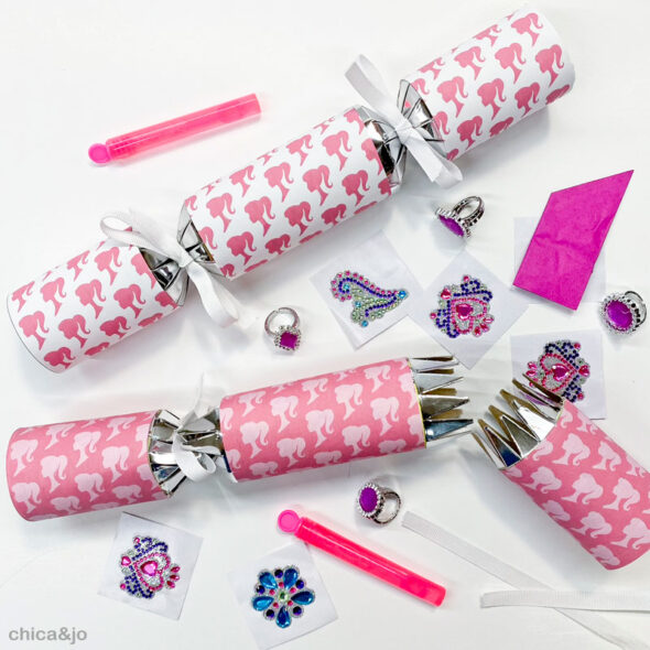 DIY Barbie Crackers Party Favors Christmas Crackers