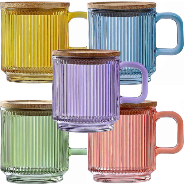 best christmas gifts for coffee lovers - colored glass coffee mugs