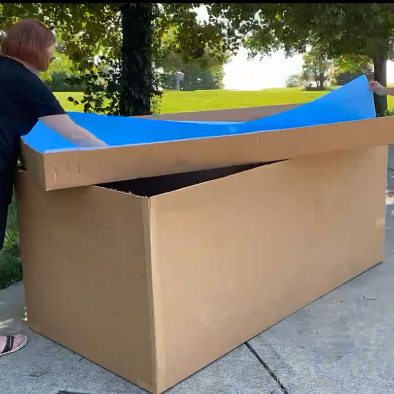 How I made this Barbie Box out of a Fridge Box for Photo Shoot