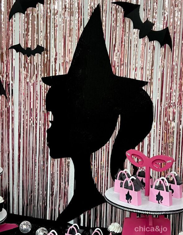 Barbie Halloween Party Decor - barbie witch backdrop