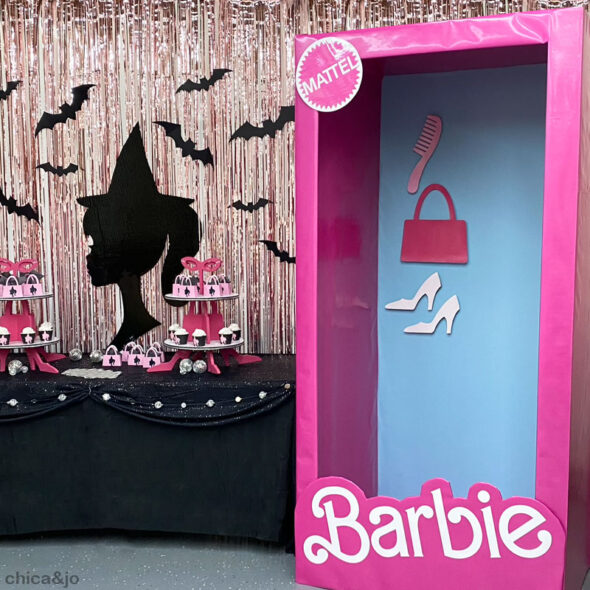 Barbie Halloween Party Decor - barbie box for adults