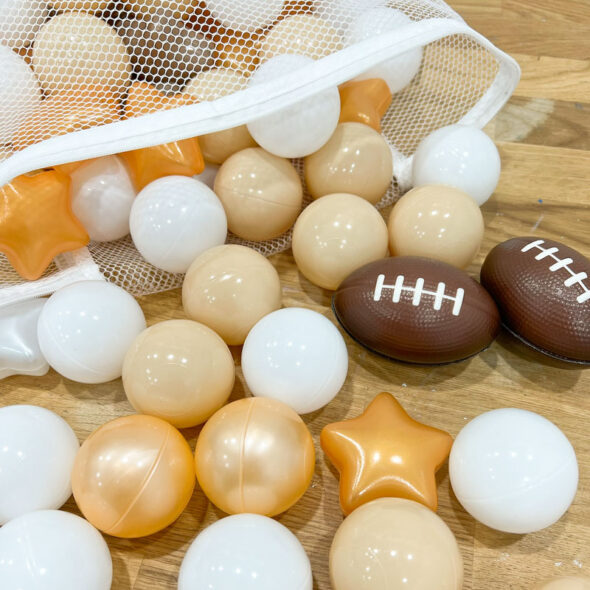 ball pit balls for oversized friendship bracelet garland