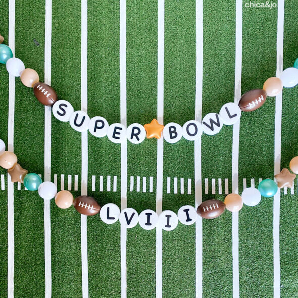 friendship bracelet super bowl garland