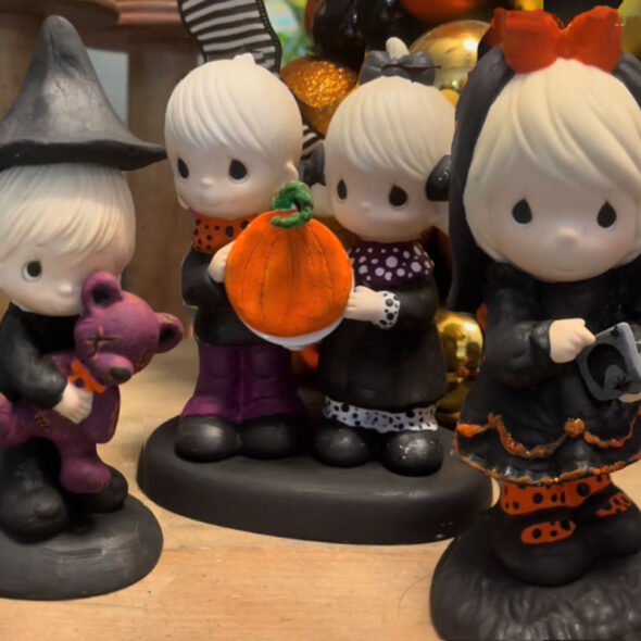 painted precious moments - halloween characters