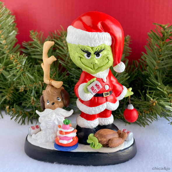 painted precious moments - grinch and max